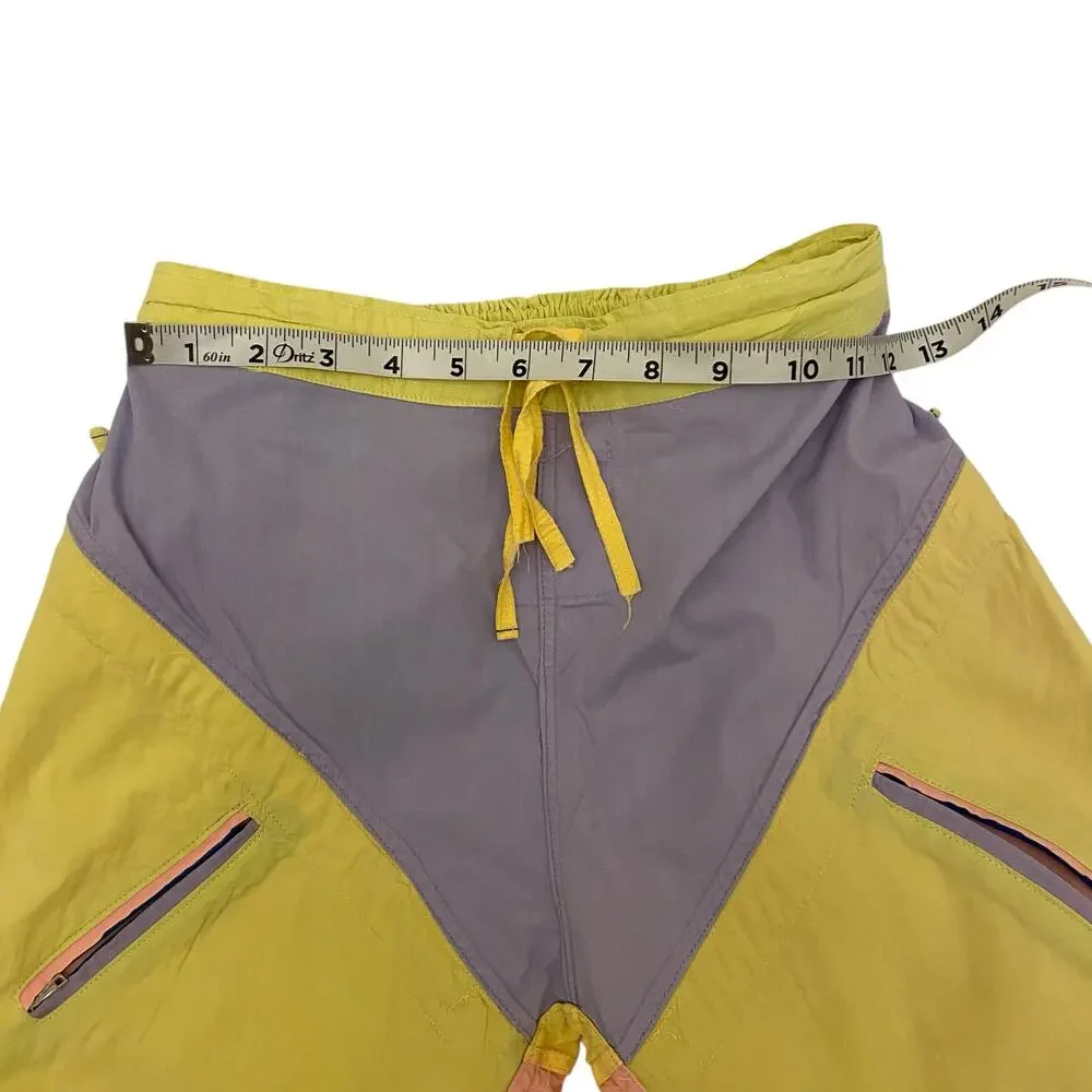 Vintage 80s Colorblock Knee Dits 100% Cotton Vest and Pants Set Kids Size 12